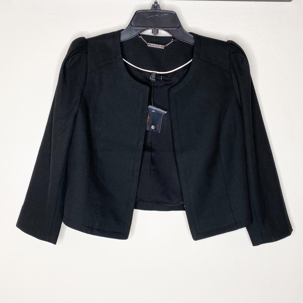 White House black market puff sleeve crop jacket - Picture 2 of 7